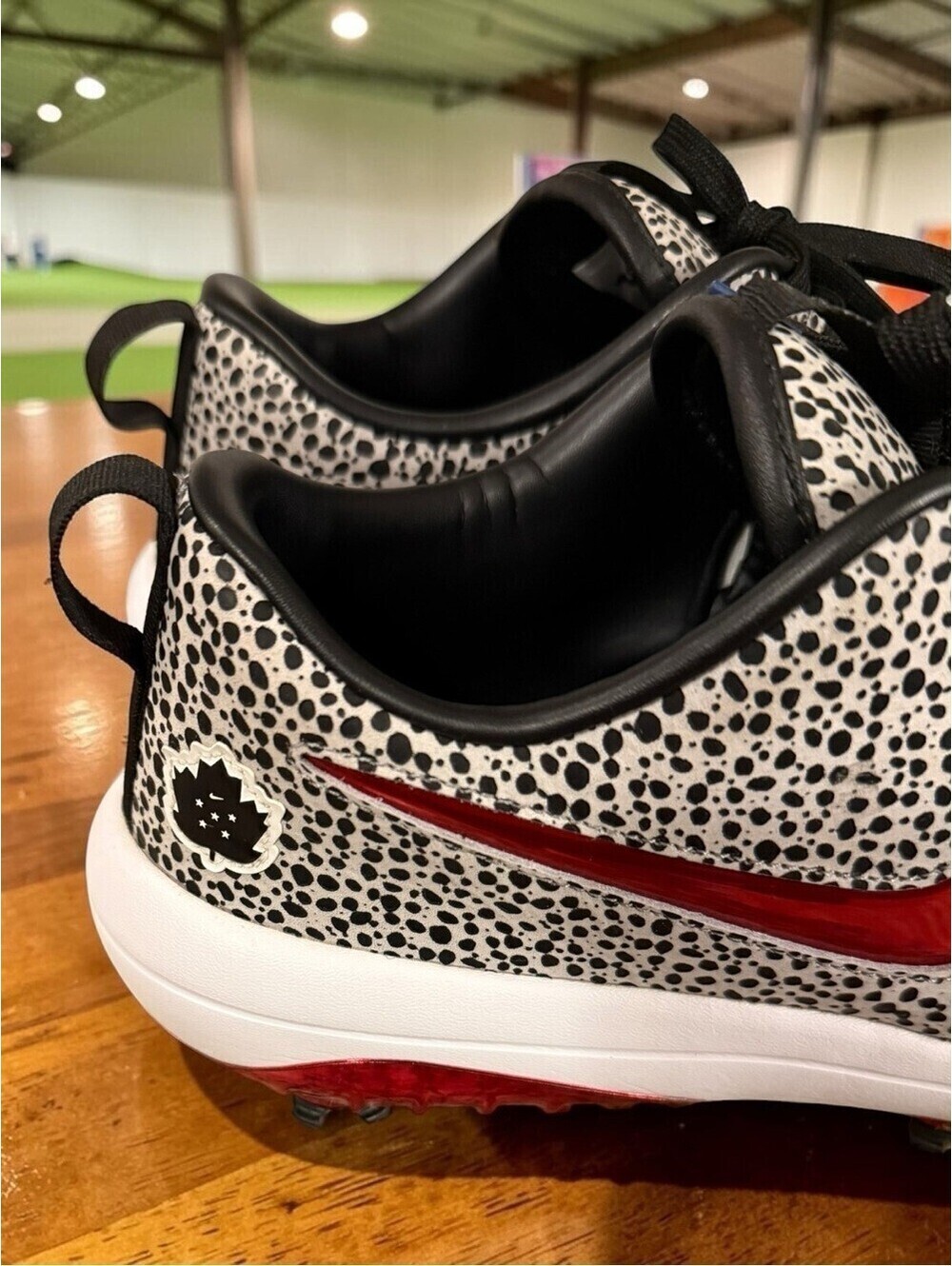 Nike Roshe Tour NRG Safari Bred Golf Shoes Size 10 Leopard Print Spiked Cleats - Picture 3 of 9